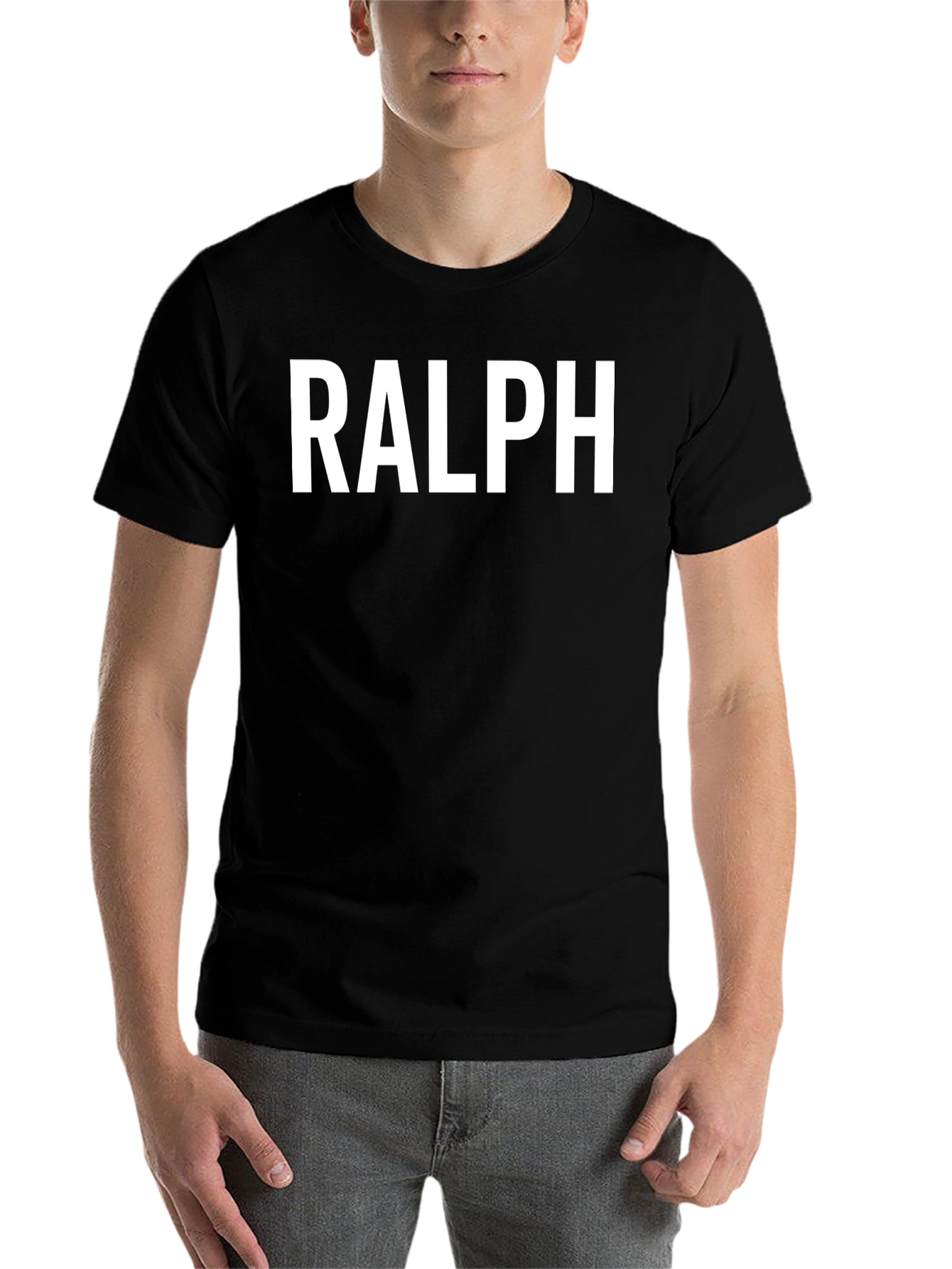 RALPH Graphic Tee - Classic Black Cotton T-Shirt