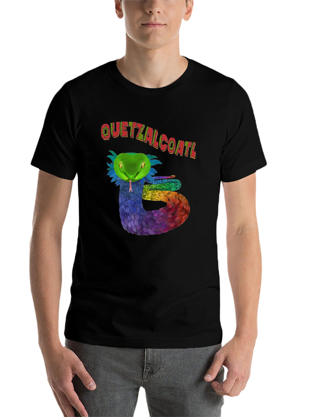 Quetzalcoatl Serpent Graphic T-Shirt