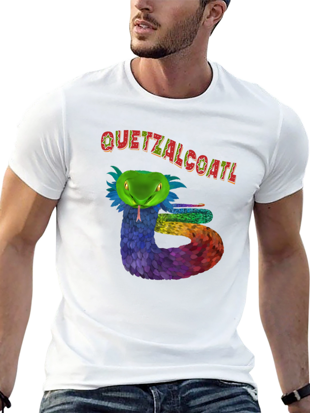Quetzalcoatl Serpent Graphic T-Shirt