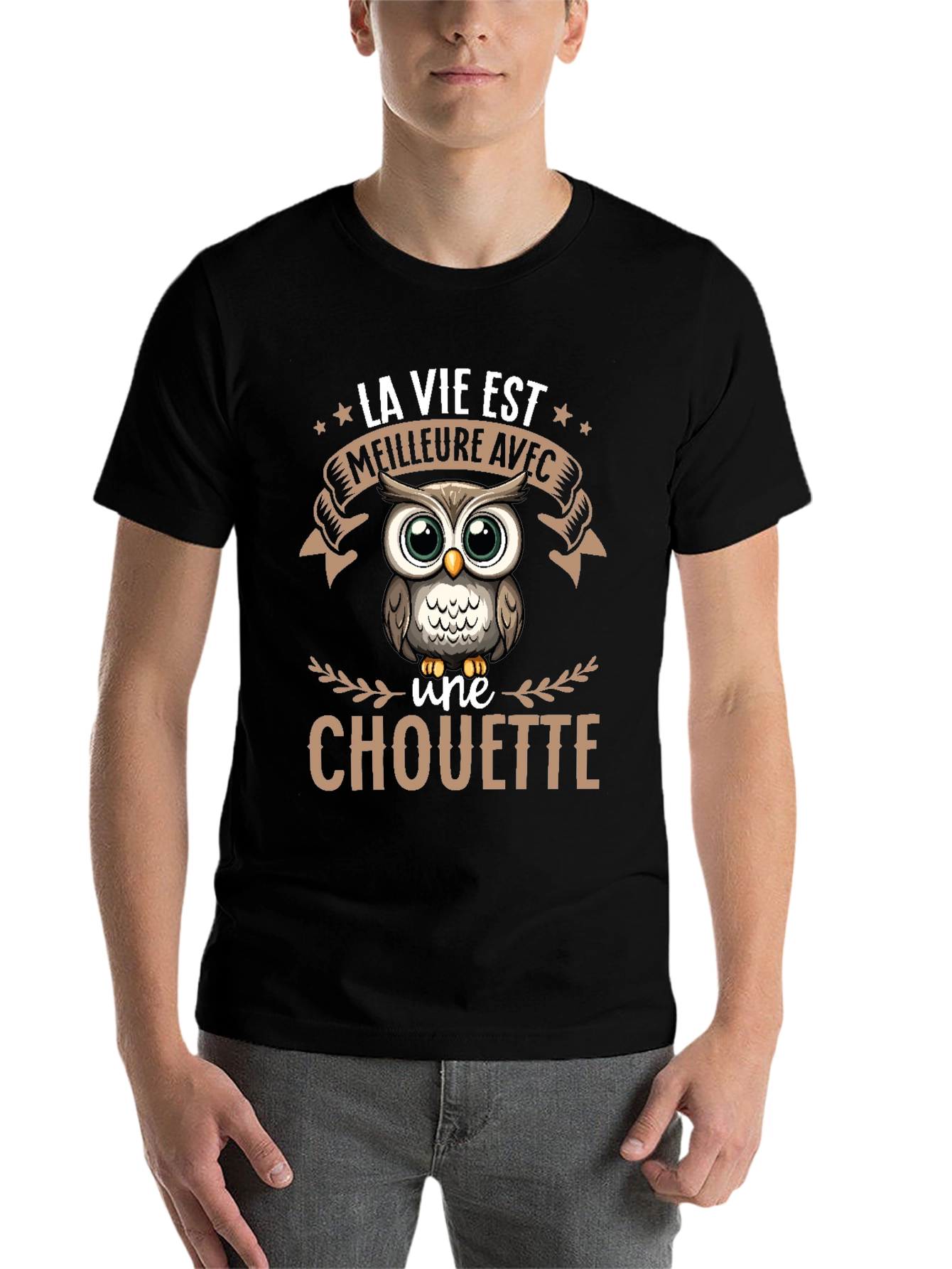 Owl T-Shirt: La Vie Est Meilleure Avec une Chouette