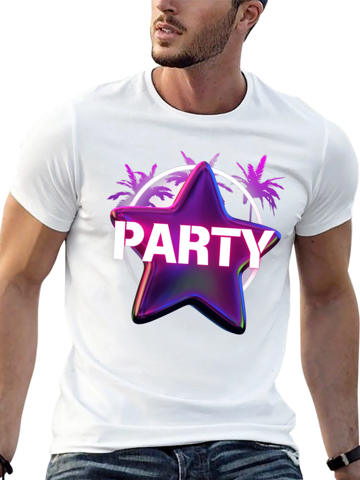 Party Star T-Shirt - Retro Graphic Tee