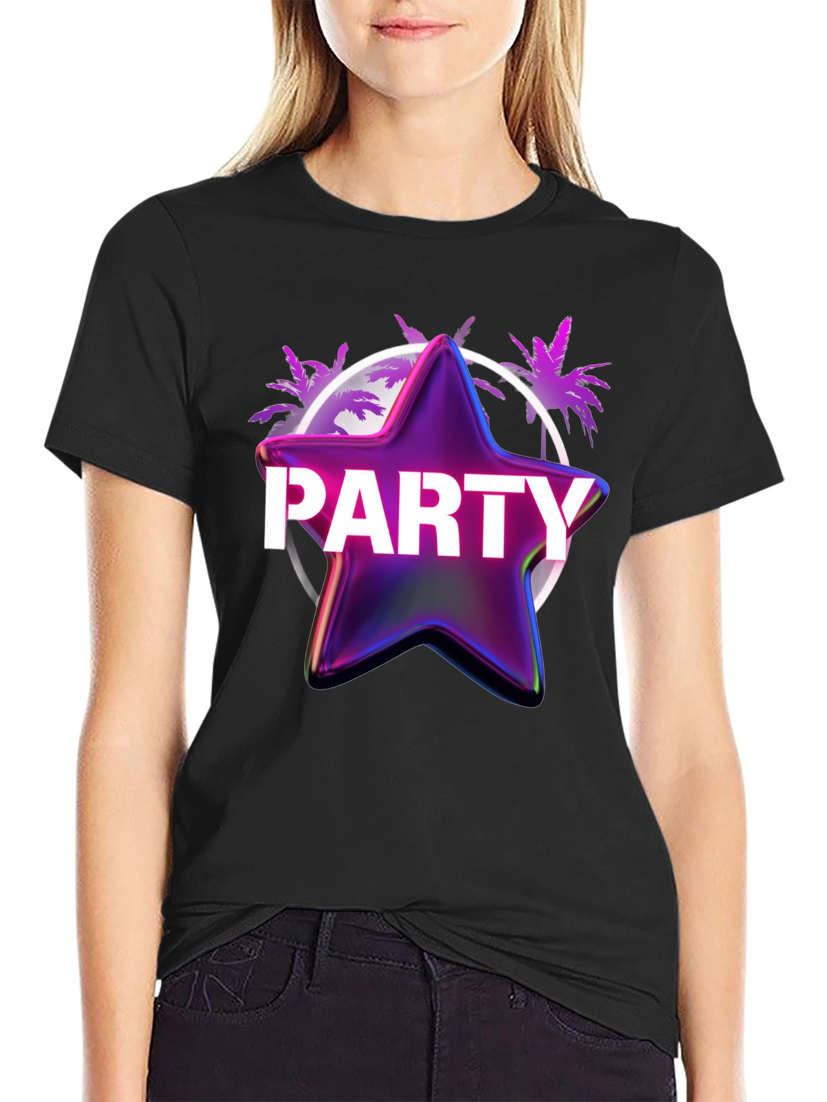 Party Star T-Shirt - Retro Graphic Tee