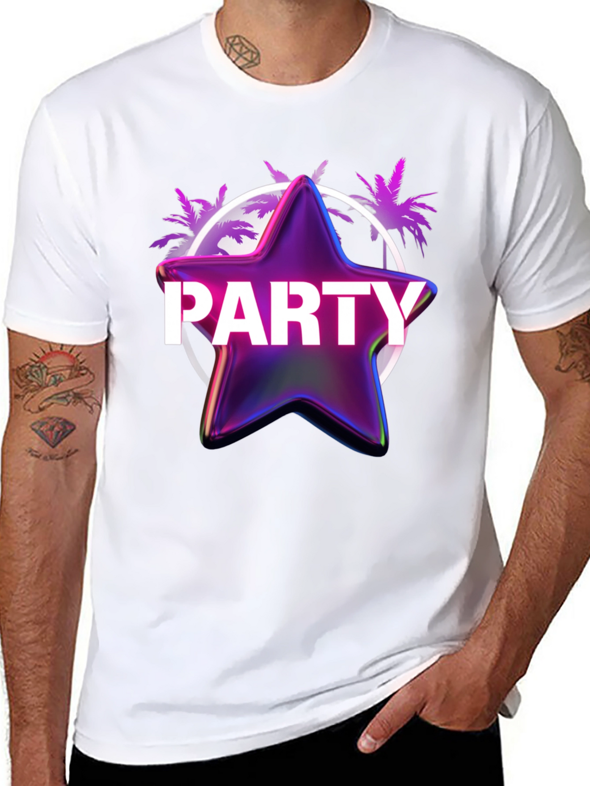 Party Star T-Shirt - Retro Graphic Tee