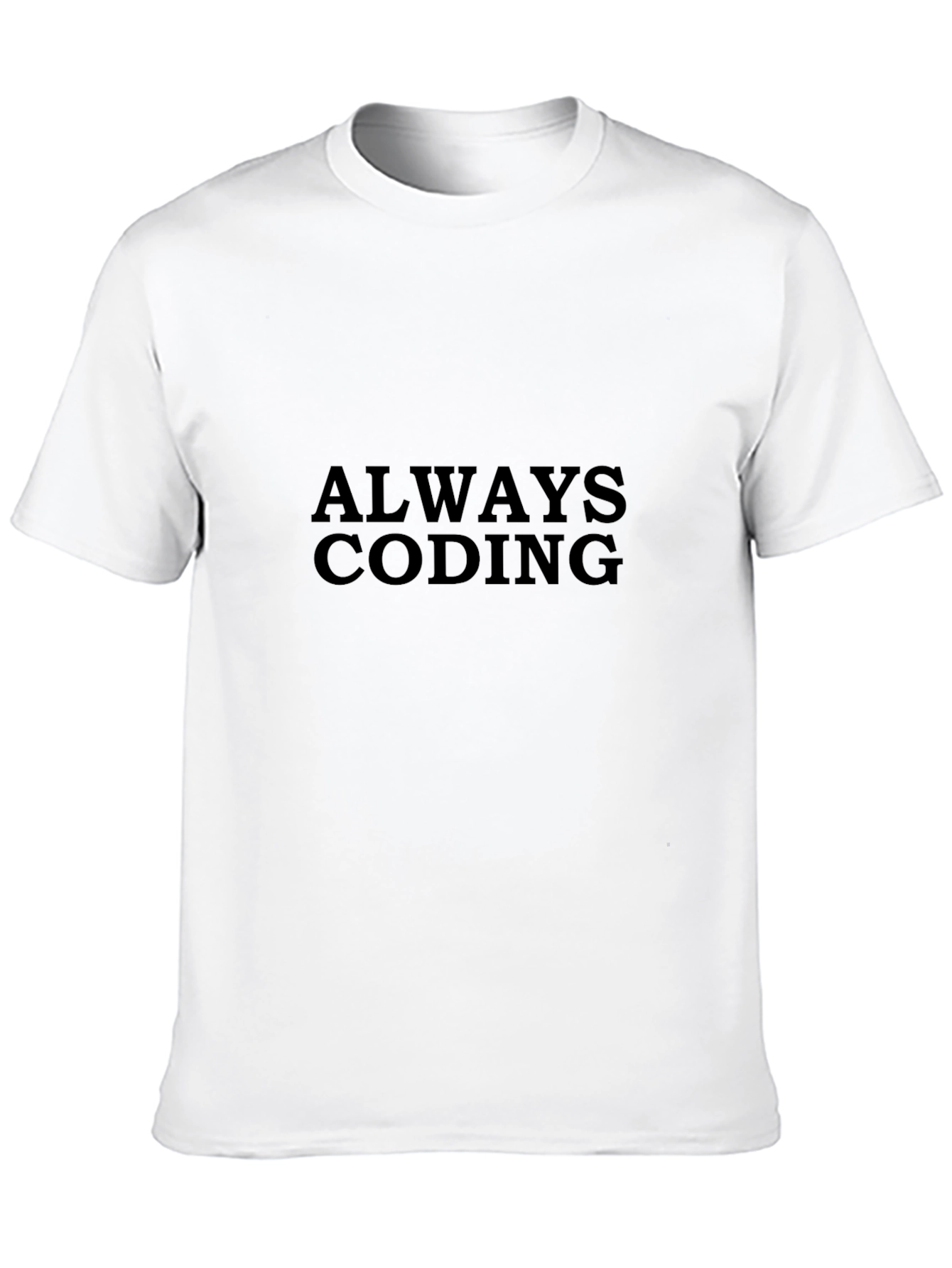 Always Coding Black T-Shirt - Programmer Apparel