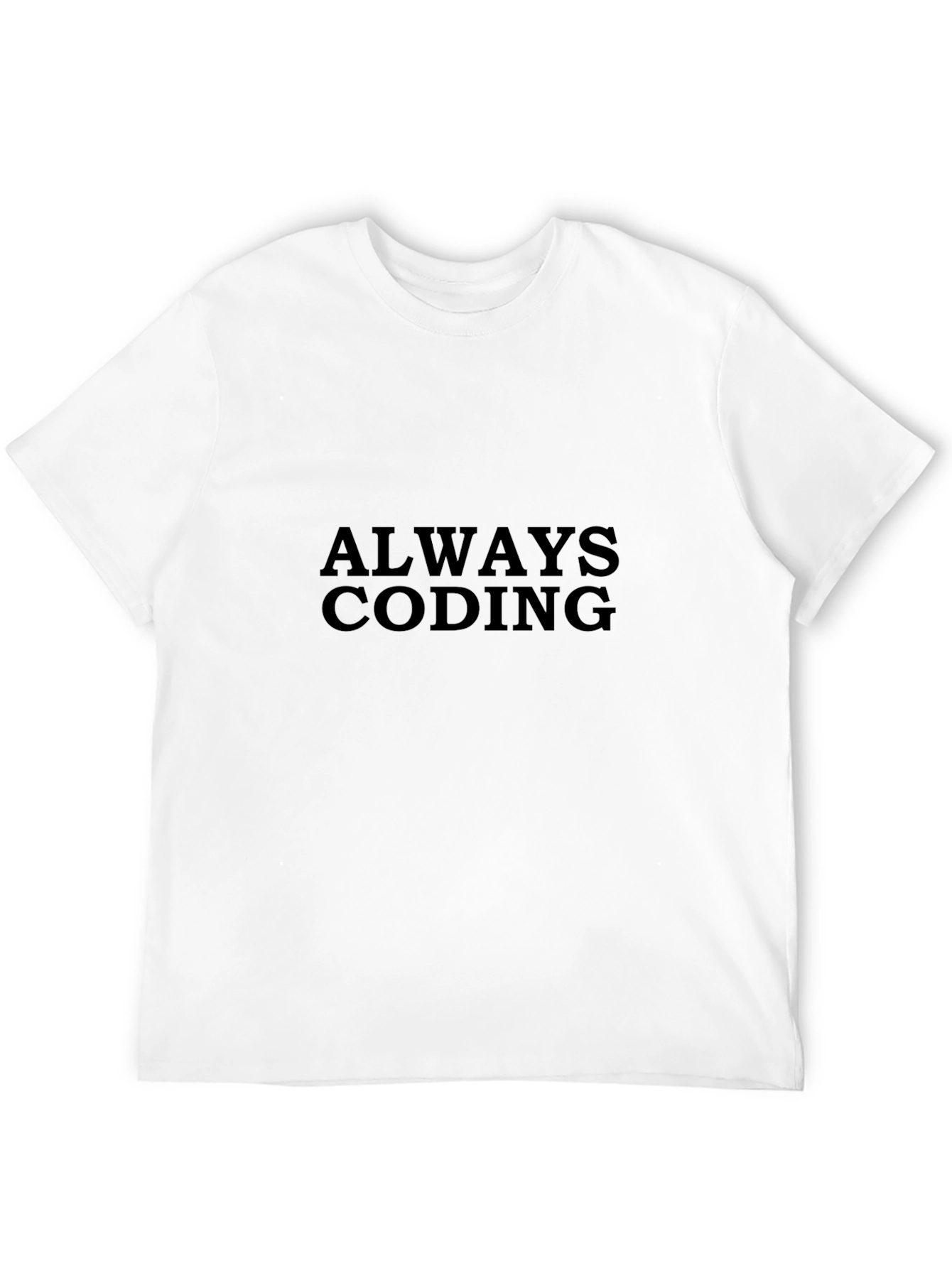 Always Coding Black T-Shirt - Programmer Apparel