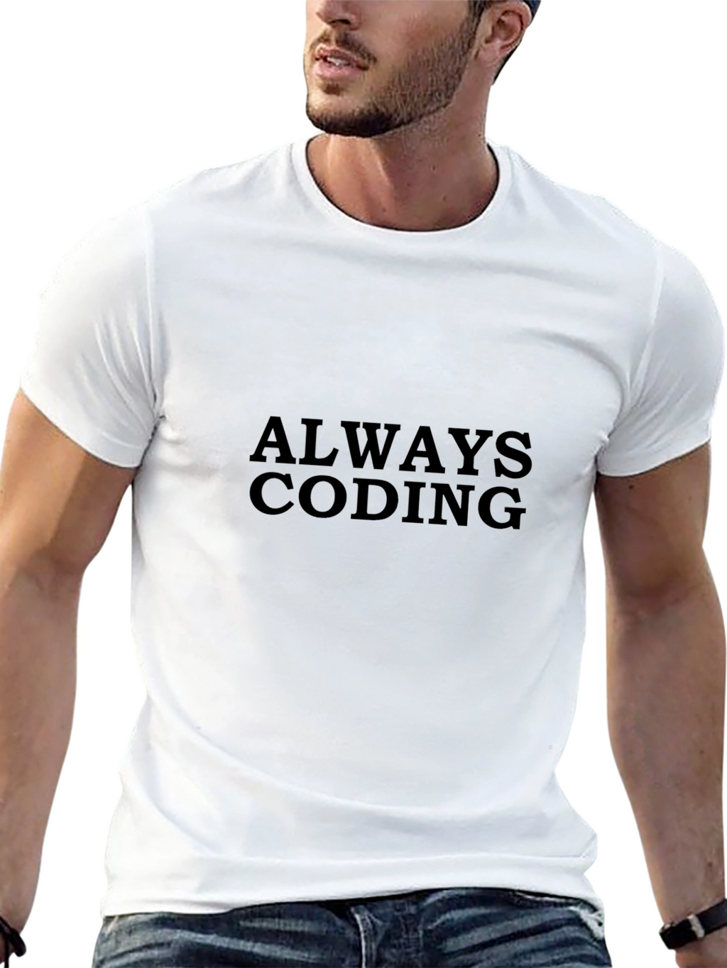 Always Coding Black T-Shirt - Programmer Apparel