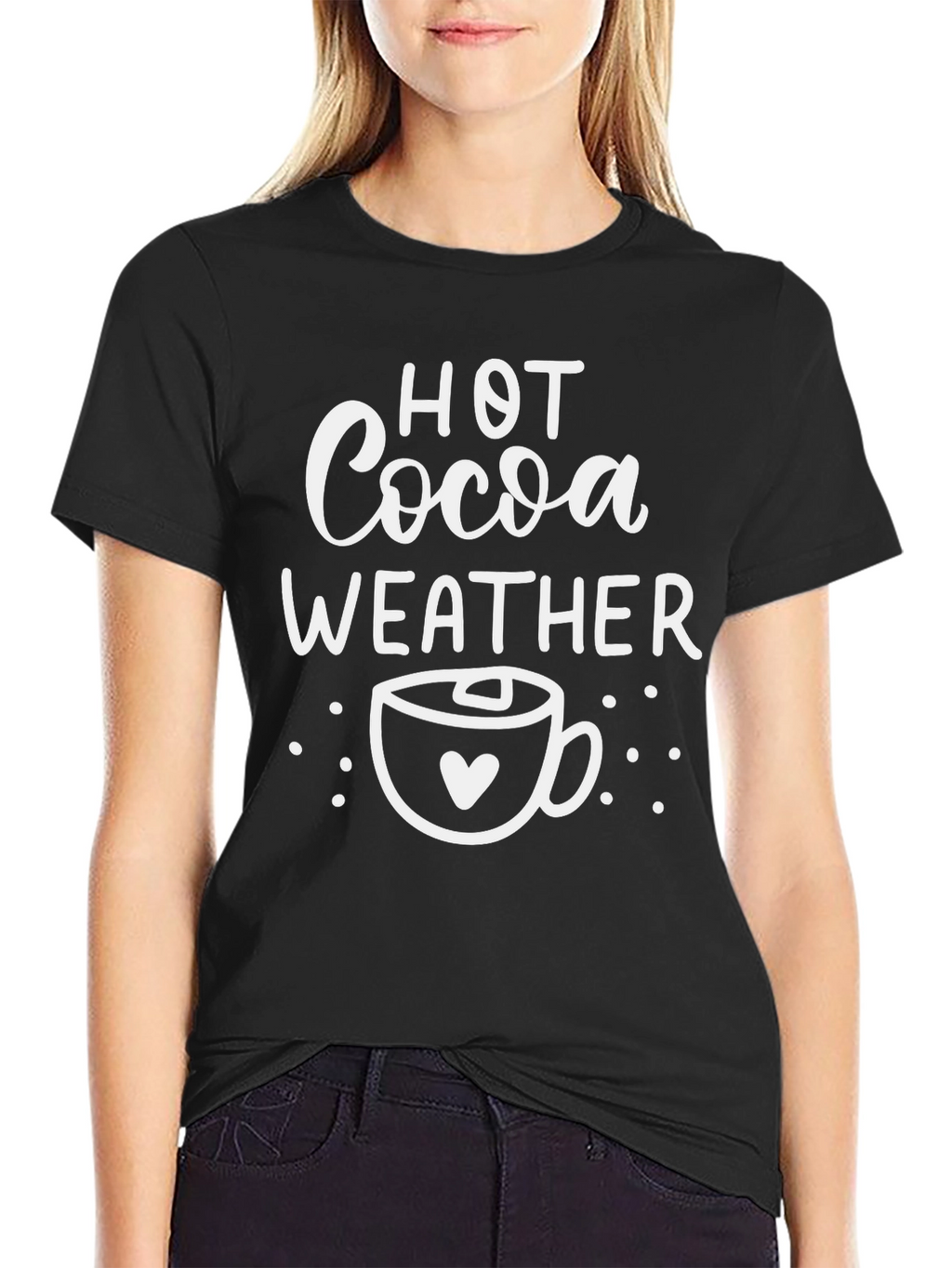 Hot Cocoa Weather Graphic Tee - Cozy Season