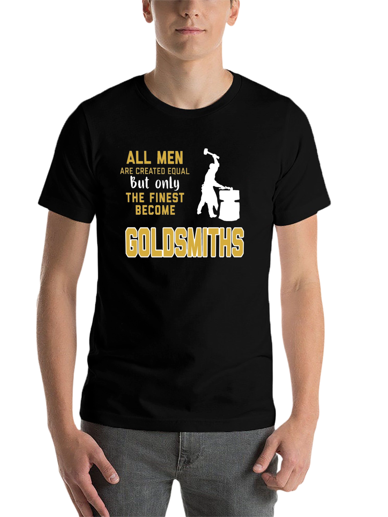 Goldsmiths Black T-Shirt - Mens Fine Quality Craftsmanship Tee