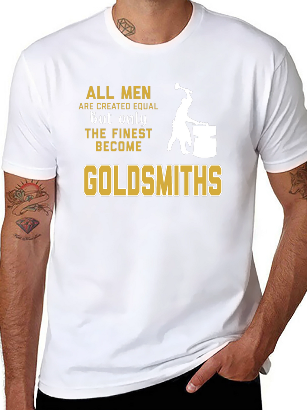 Goldsmiths Black T-Shirt - Mens Fine Quality Craftsmanship Tee