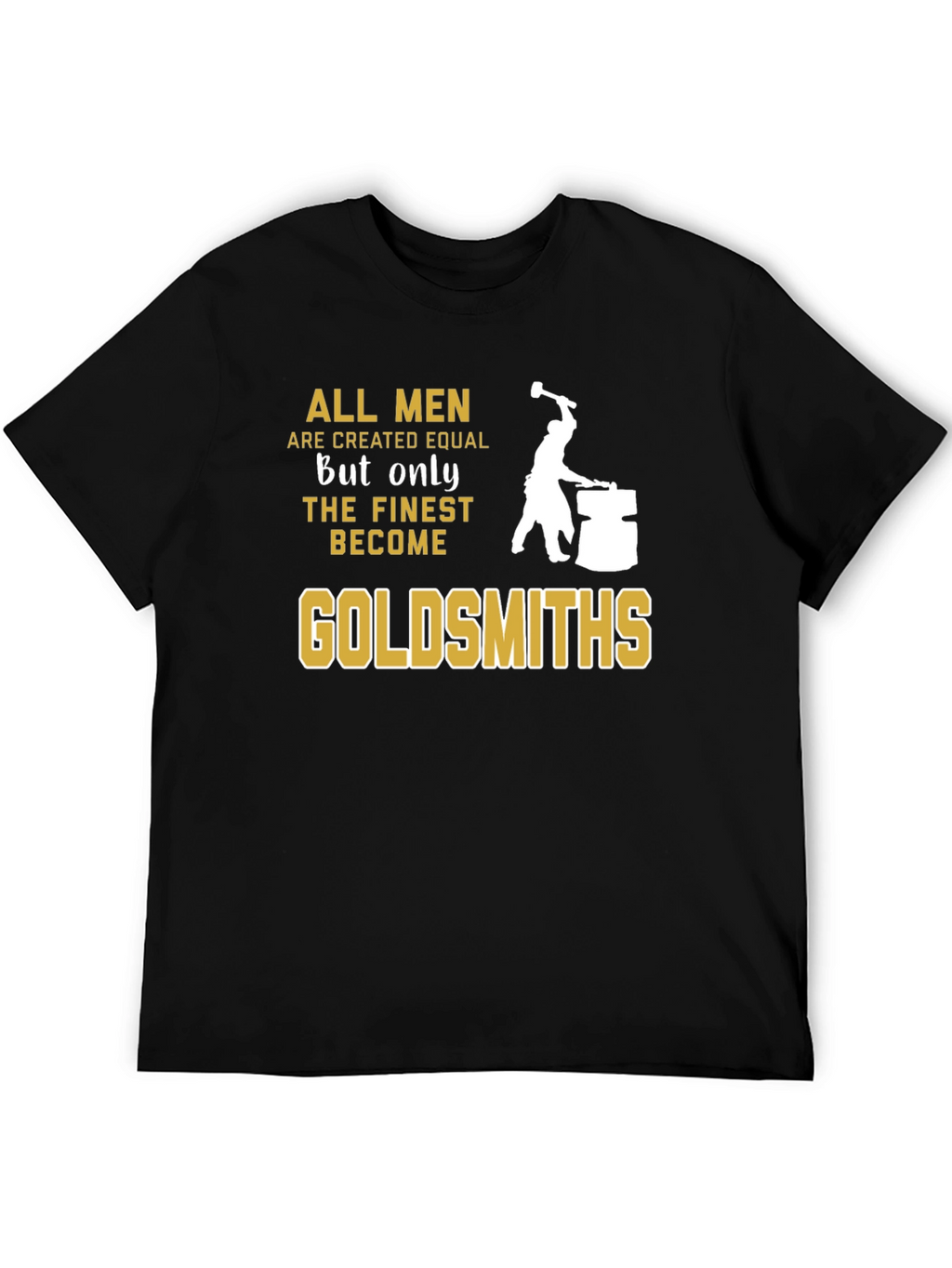 Goldsmiths Black T-Shirt - Mens Fine Quality Craftsmanship Tee