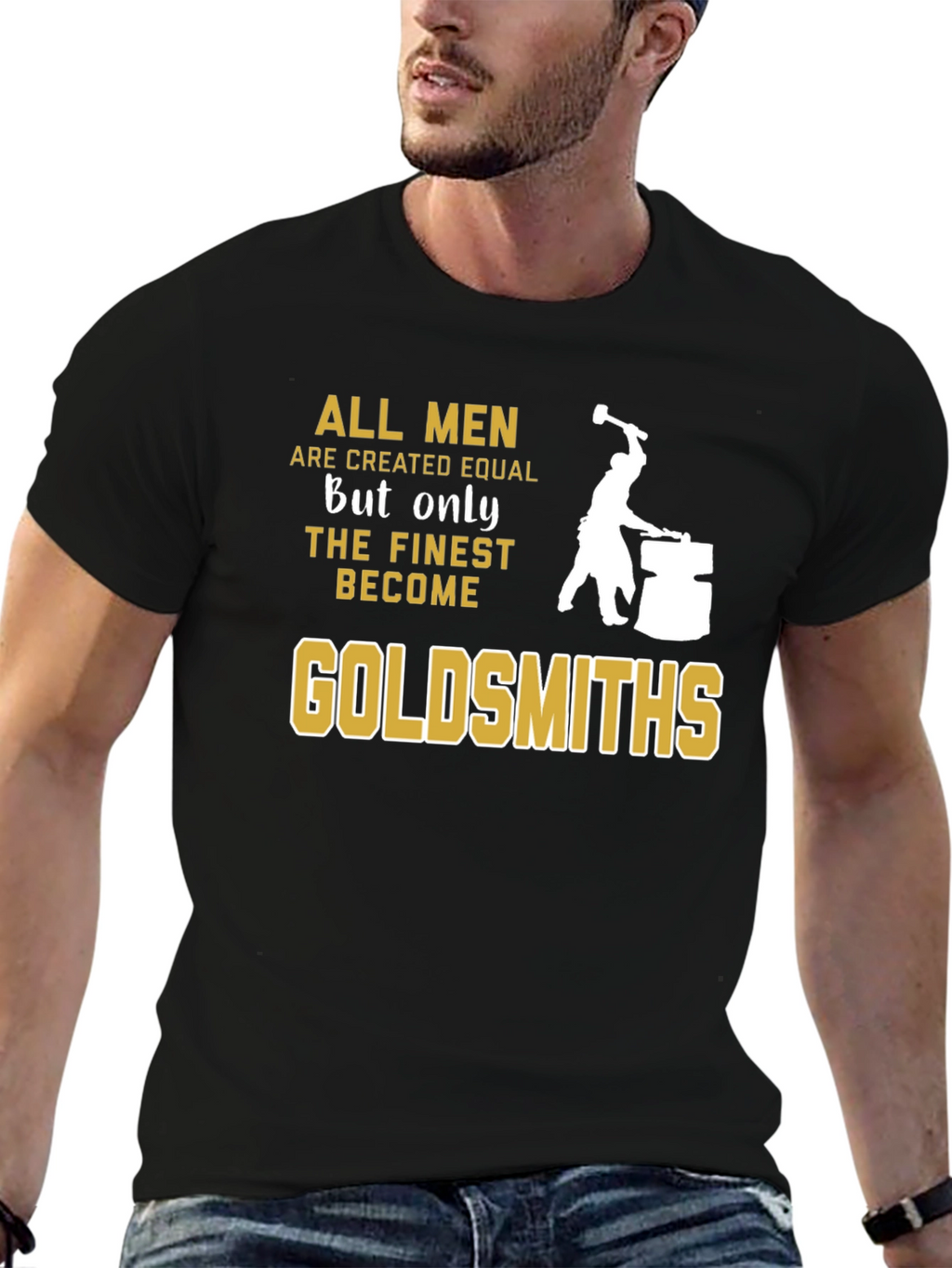 Goldsmiths Black T-Shirt - Mens Fine Quality Craftsmanship Tee