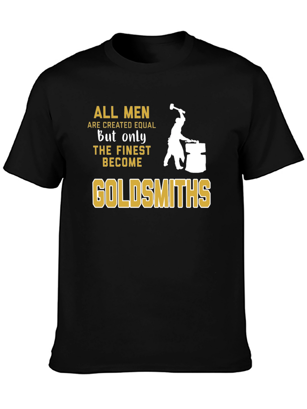 Goldsmiths Black T-Shirt - Mens Fine Quality Craftsmanship Tee