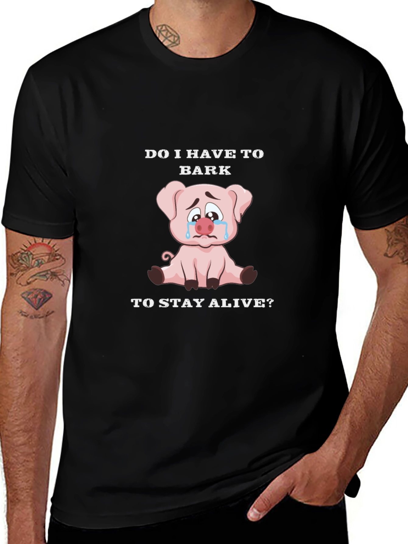 Do I Have to Bark Pig Graphic T-Shirt