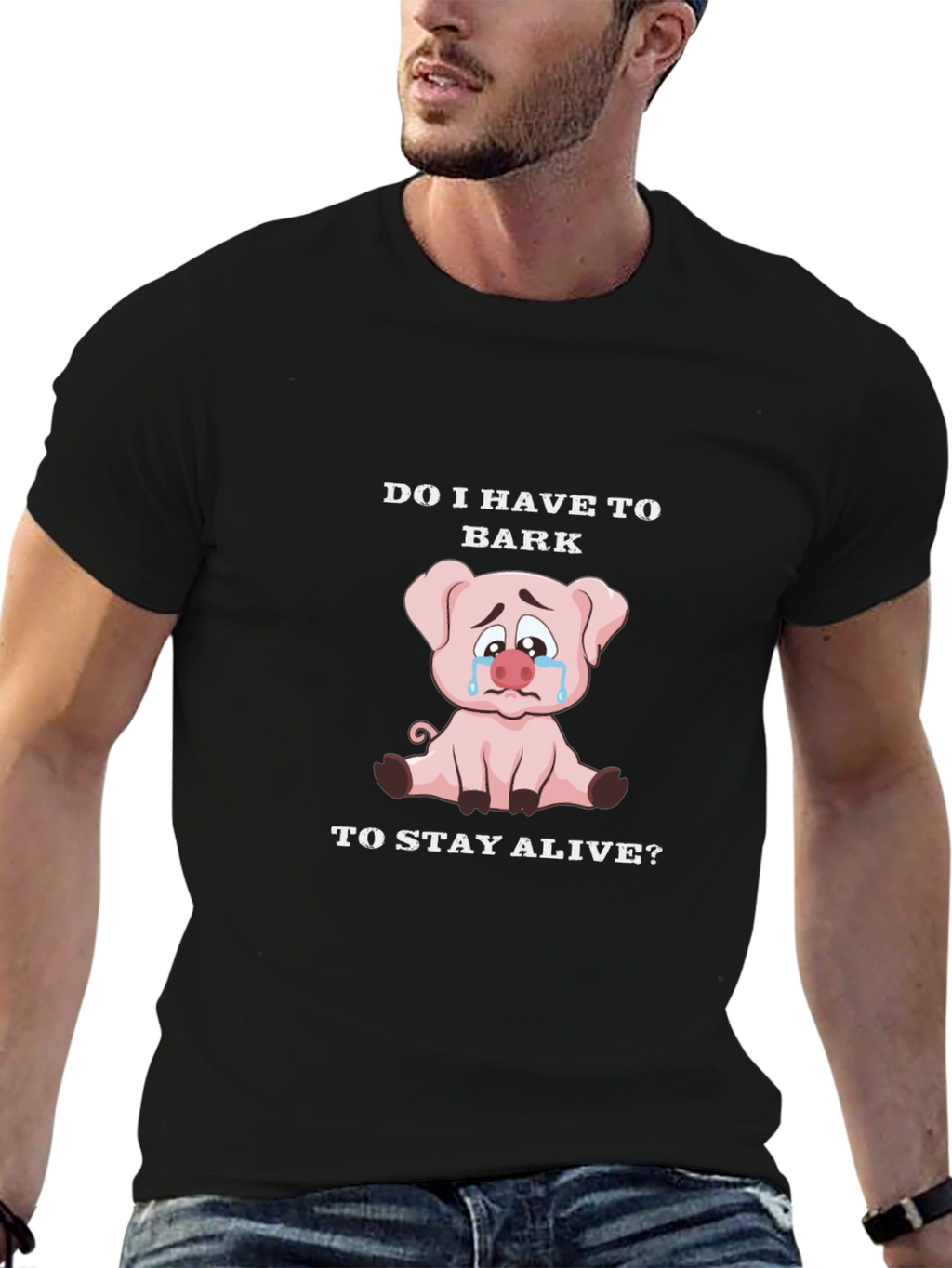 Do I Have to Bark Pig Graphic T-Shirt