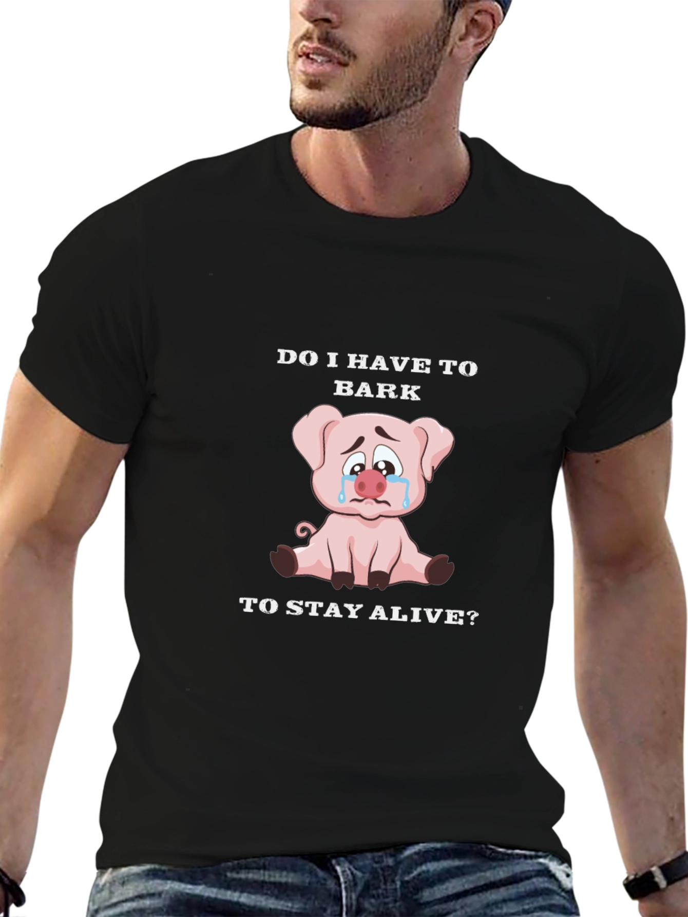 Do I Have to Bark Pig Graphic T-Shirt