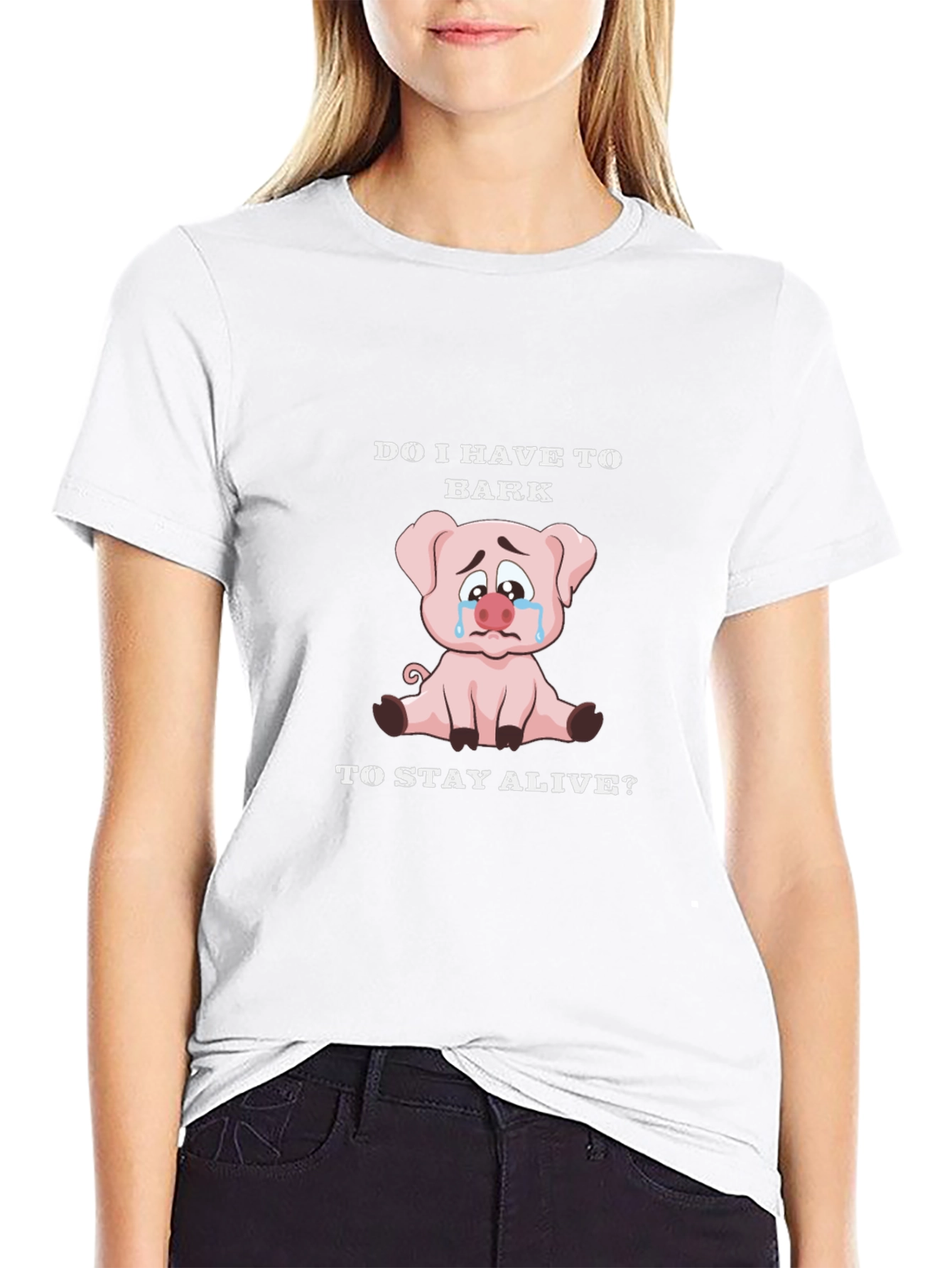 Do I Have to Bark Pig Graphic T-Shirt