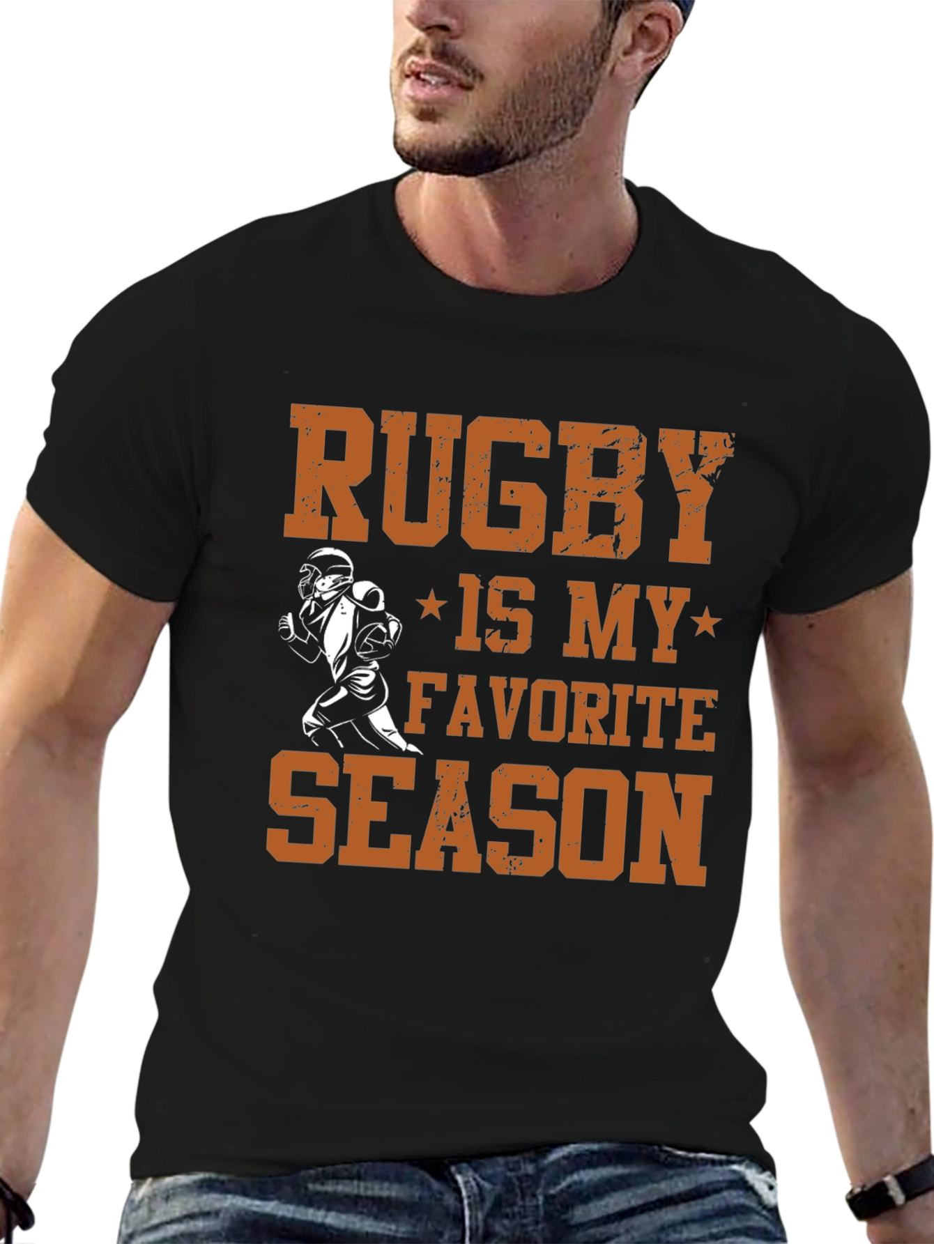 Rugby is My Favorite Season Graphic T-Shirt