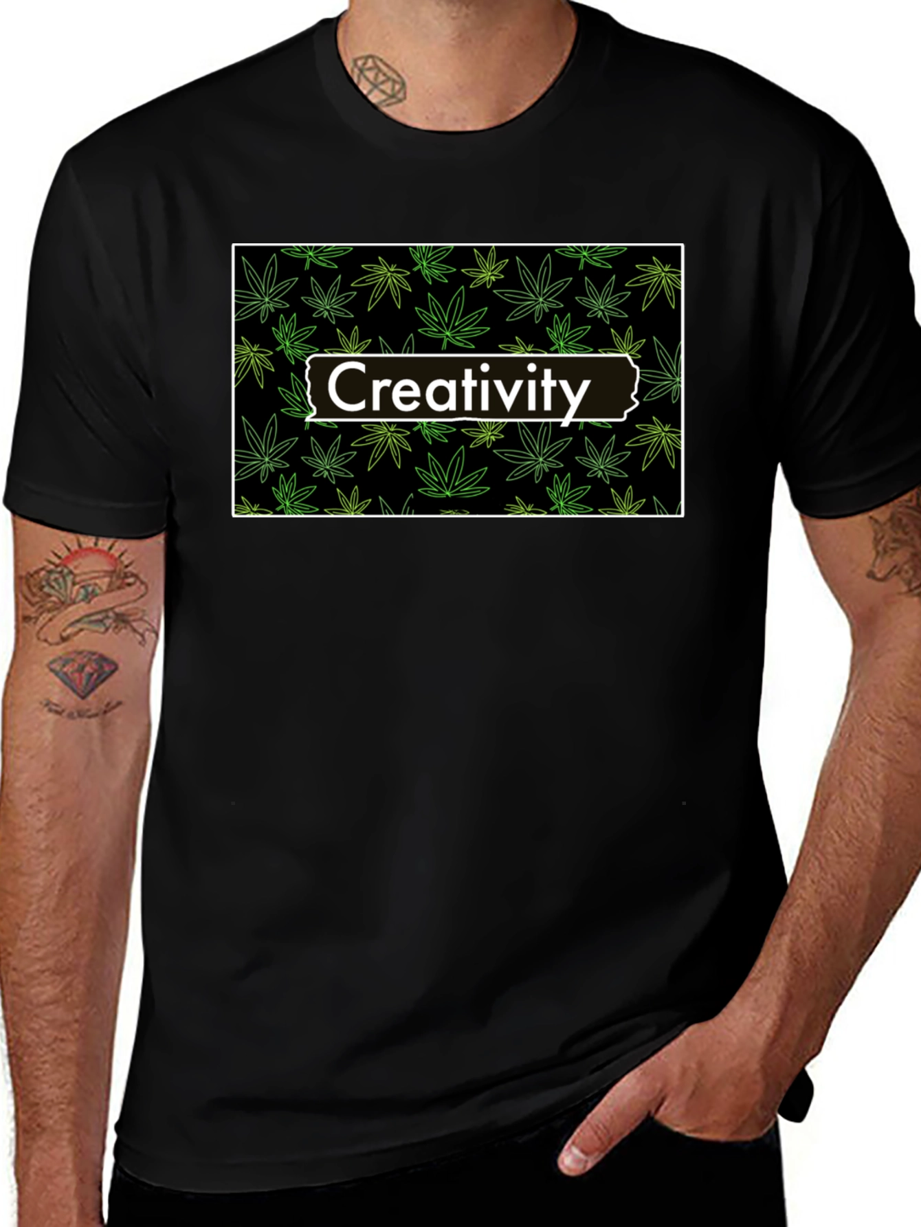 Creativity Marijuana Leaf T-Shirt