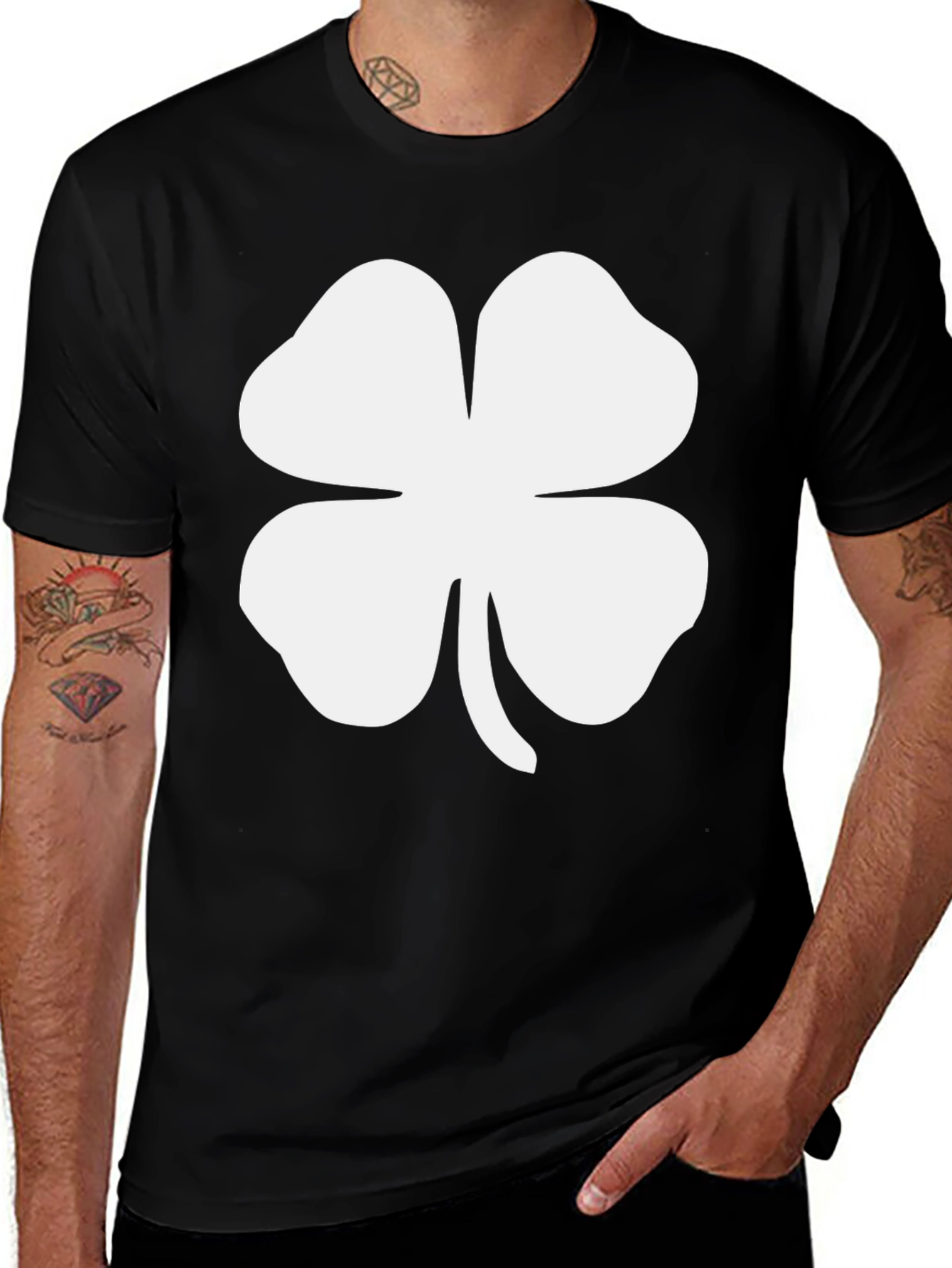 Lucky Clover Graphic Tee - Black St. Patricks Day Shirt