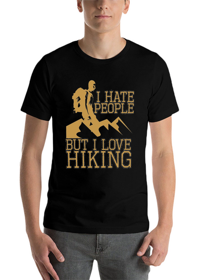 I Hate People But I Love Hiking T-Shirt