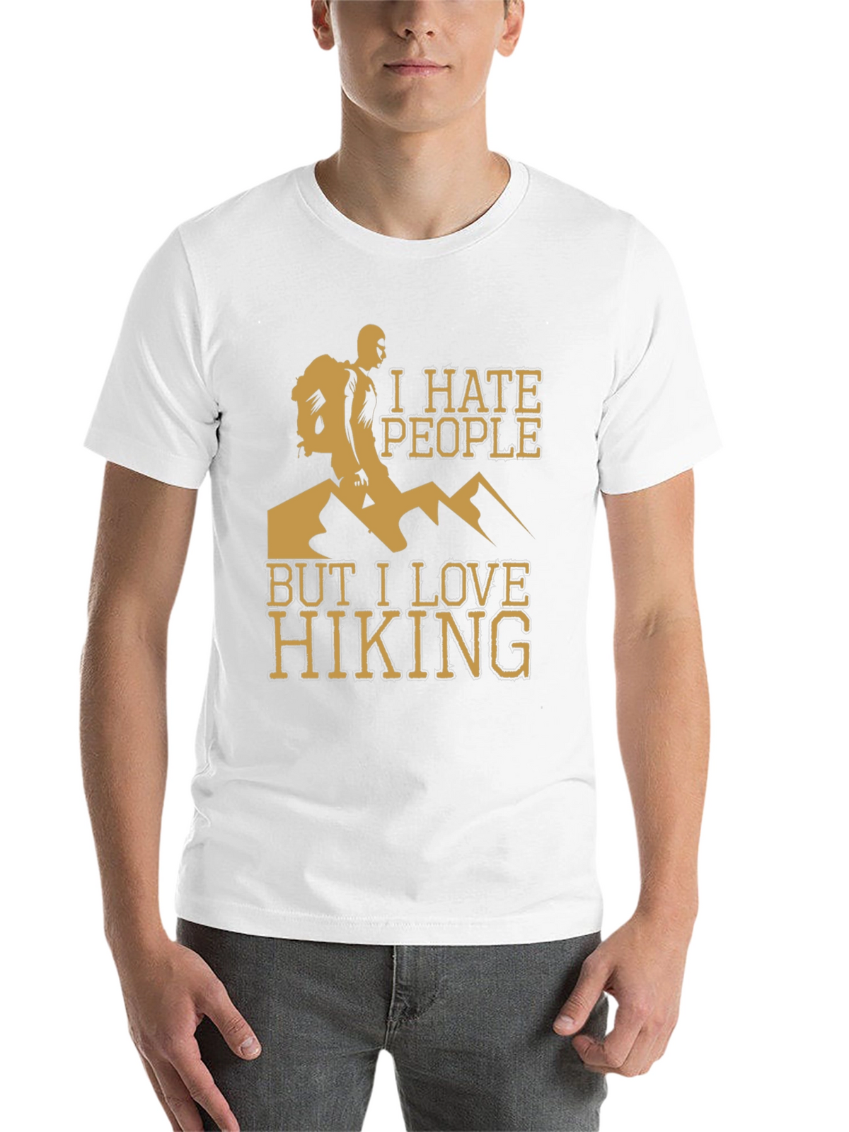 I Hate People But I Love Hiking T-Shirt
