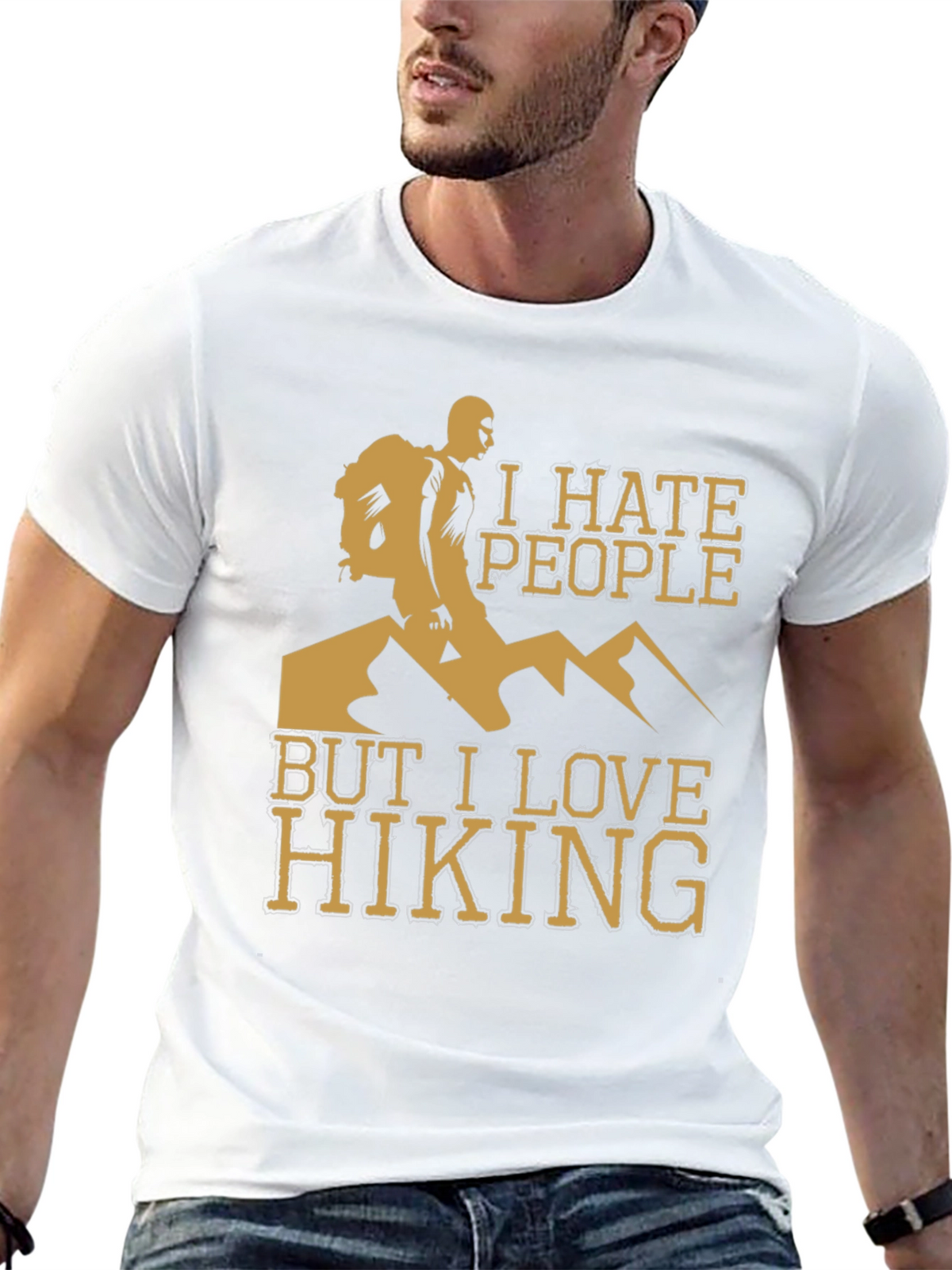 I Hate People But I Love Hiking T-Shirt