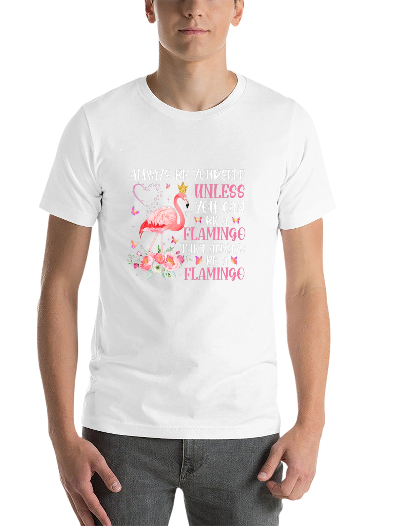 Always Be a Flamingo Graphic T-Shirt