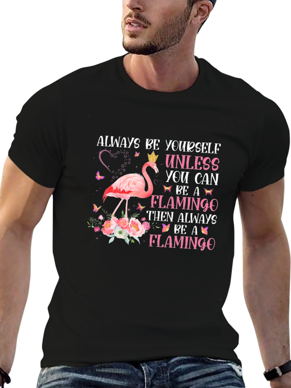 Always Be a Flamingo Graphic T-Shirt