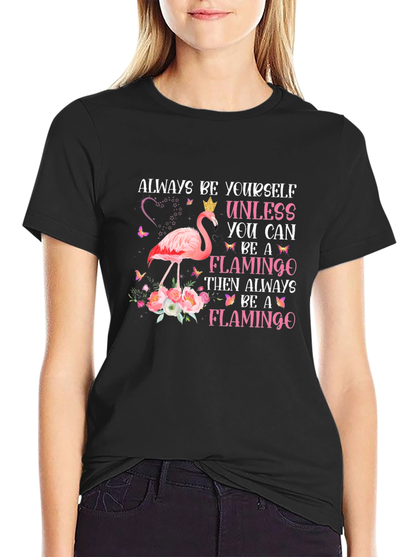 Always Be a Flamingo Graphic T-Shirt