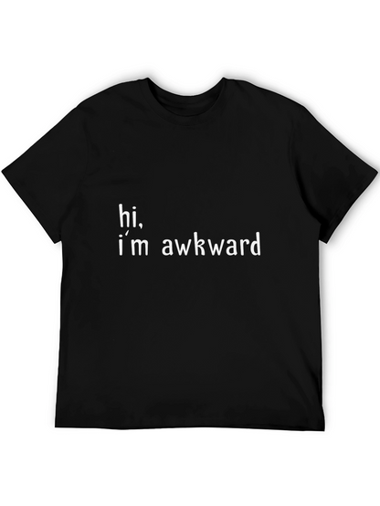 Awkward Tee - Black Cotton Blend