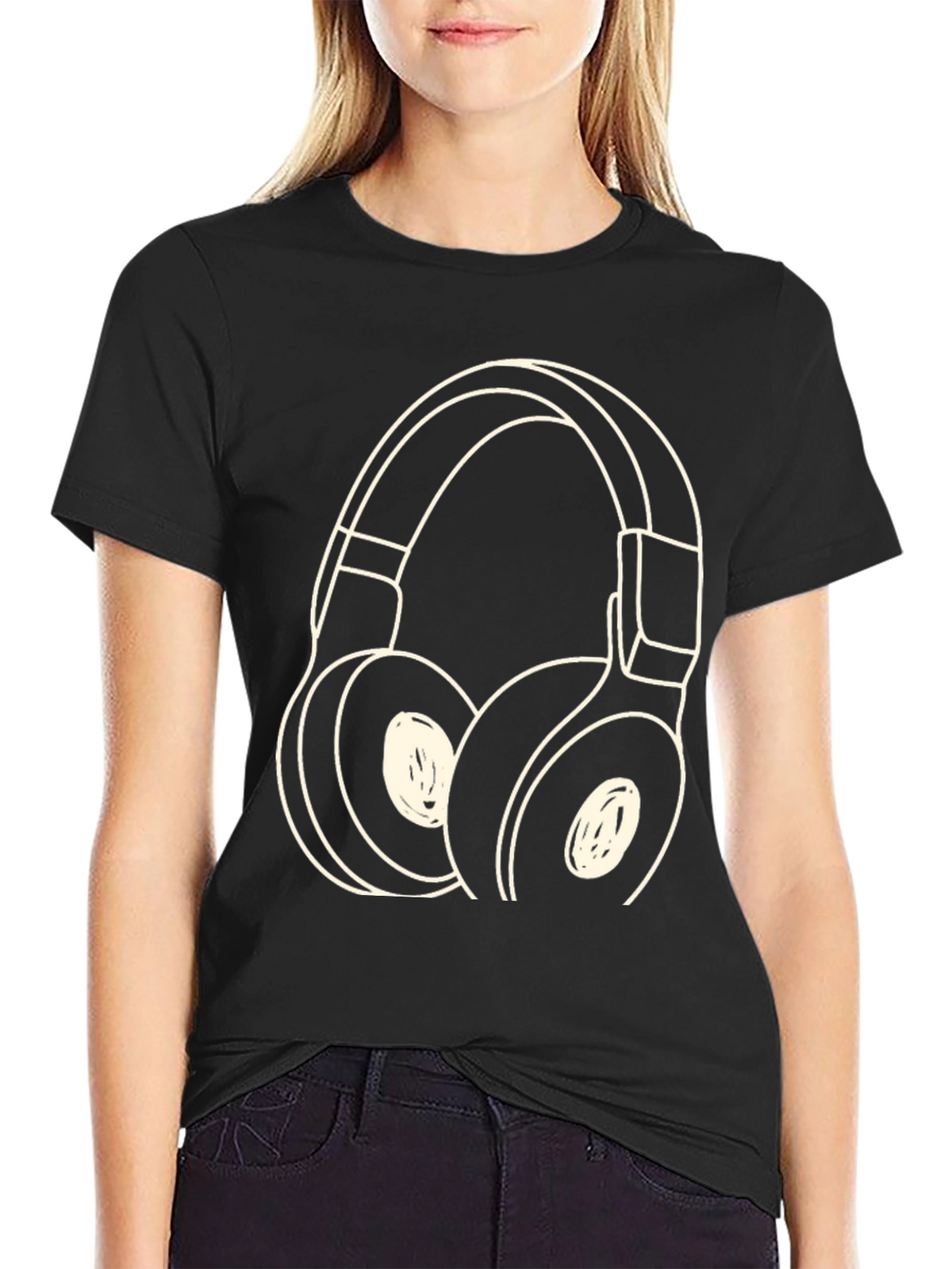 Headphone Graphic Tee - Stylish Music Lover Shirt