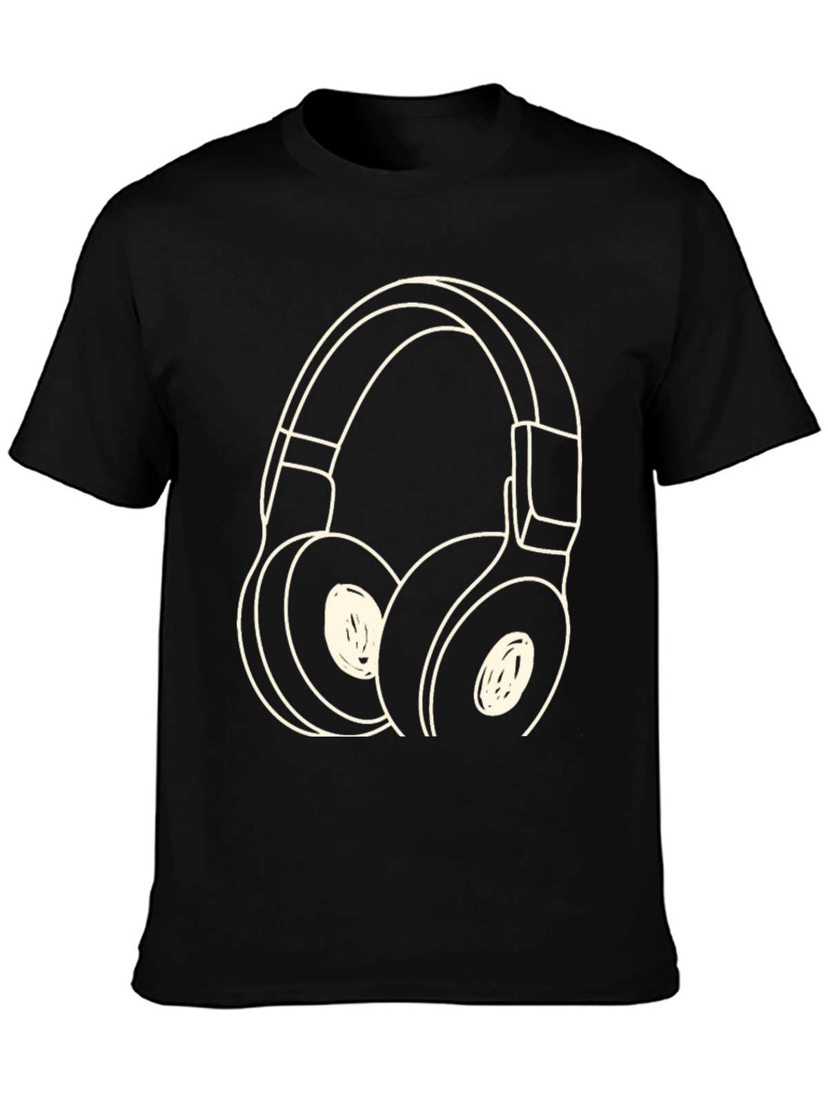 Headphone Graphic Tee - Stylish Music Lover Shirt