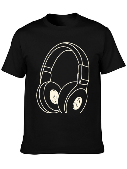 Headphone Graphic Tee - Stylish Music Lover Shirt