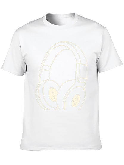 Headphone Graphic Tee - Stylish Music Lover Shirt