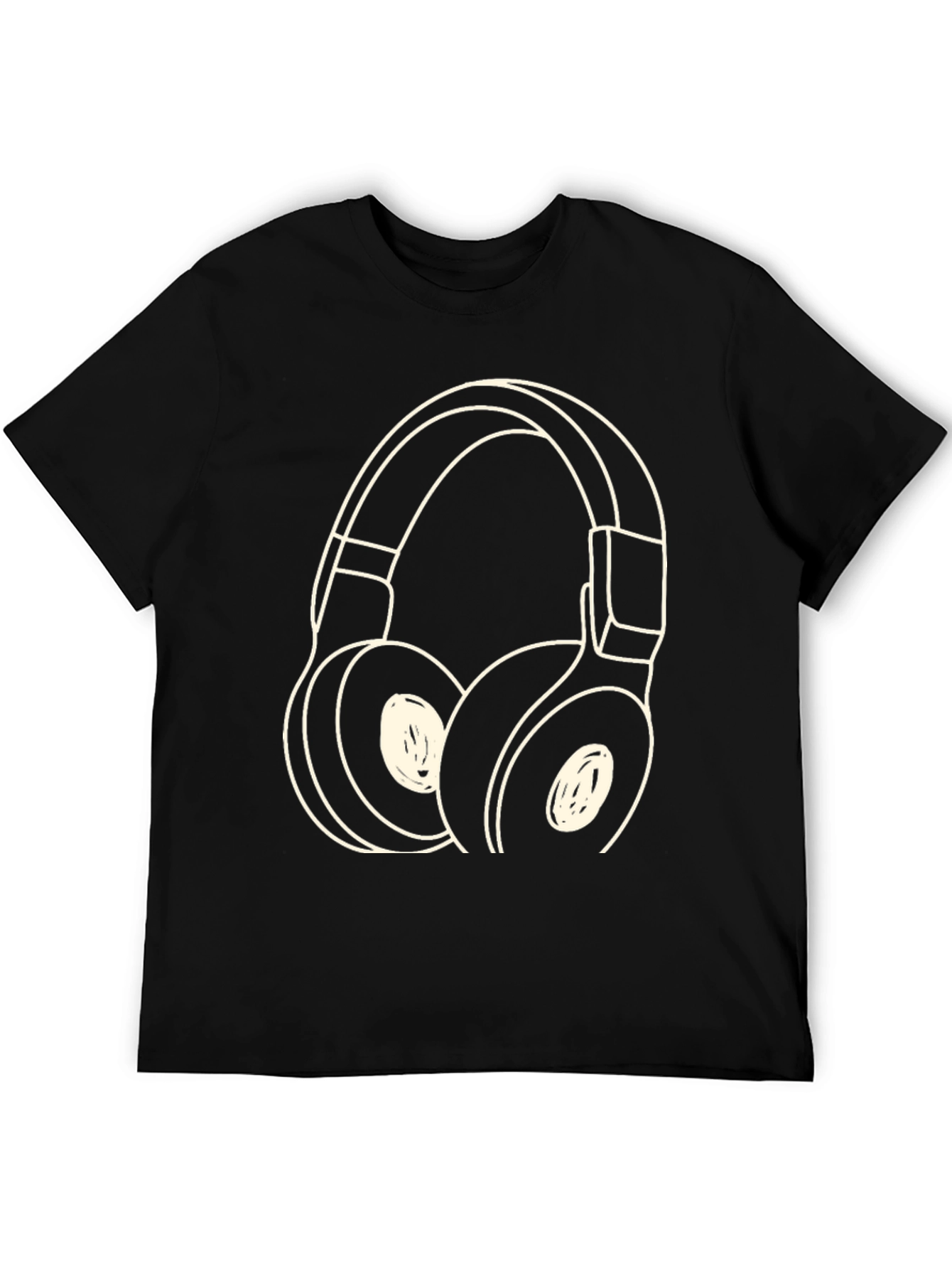 Headphone Graphic Tee - Stylish Music Lover Shirt