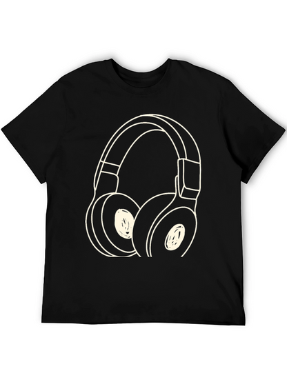 Headphone Graphic Tee - Stylish Music Lover Shirt