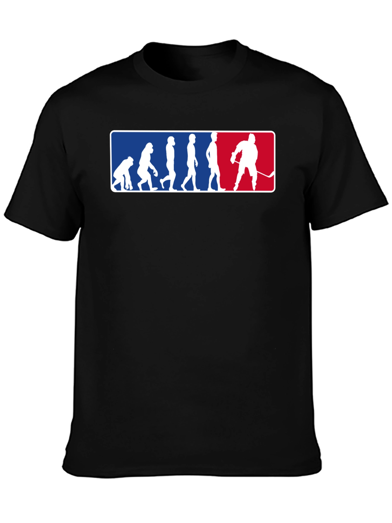 Evolution of Hockey Black T-Shirt