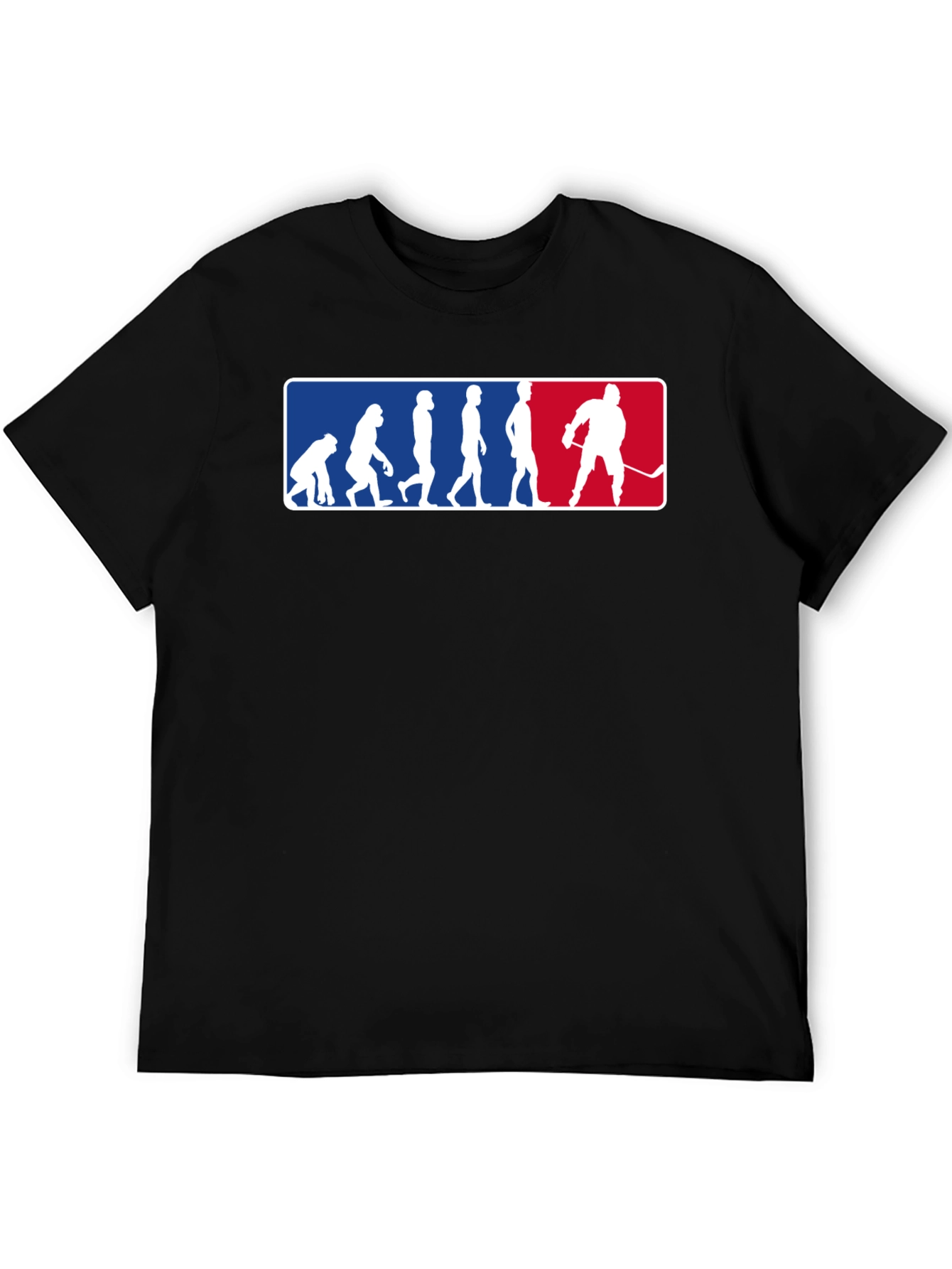 Evolution of Hockey Black T-Shirt