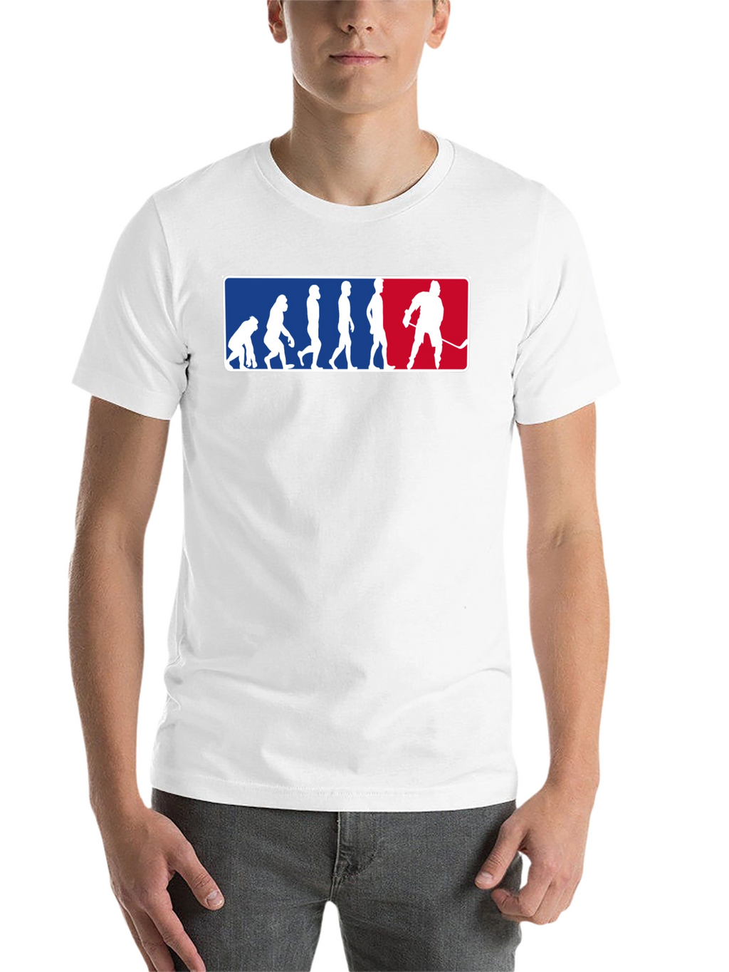 Evolution of Hockey Black T-Shirt