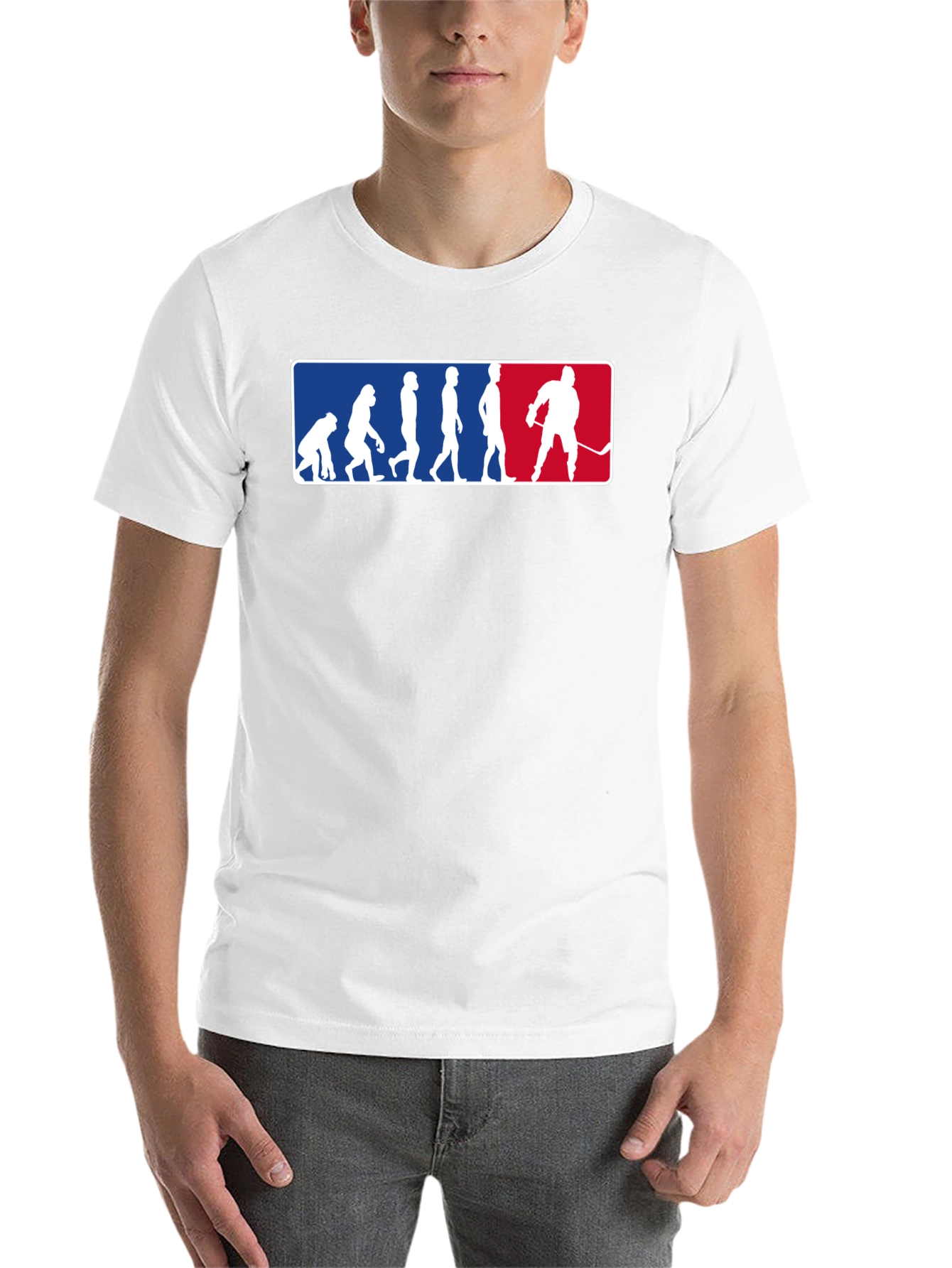 Evolution of Hockey Black T-Shirt