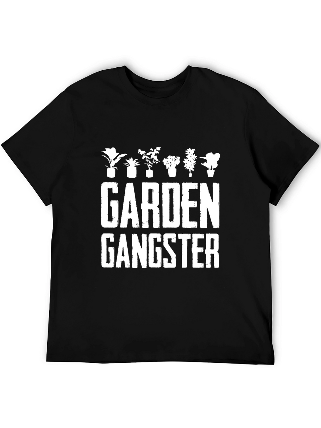 Garden Gangster Black Graphic T-Shirt