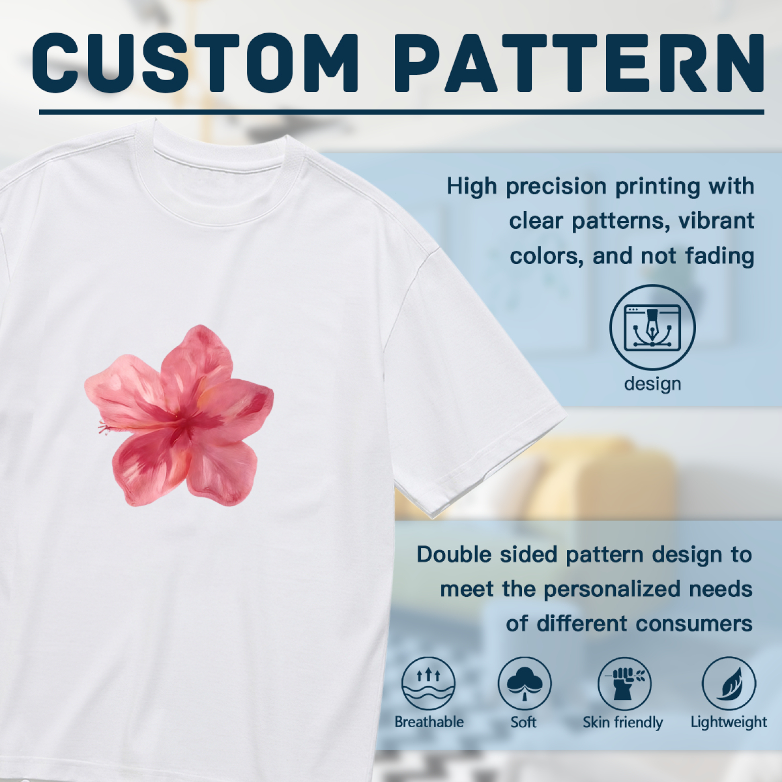 Cute Weightlifting Bunny Gym Minimal Chest Print Tee