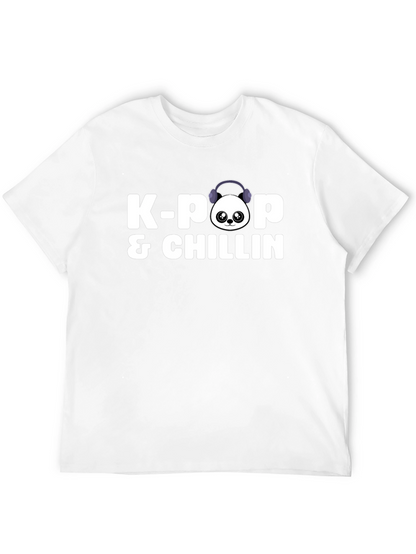 K-Pop & Chillin Black Graphic Tee