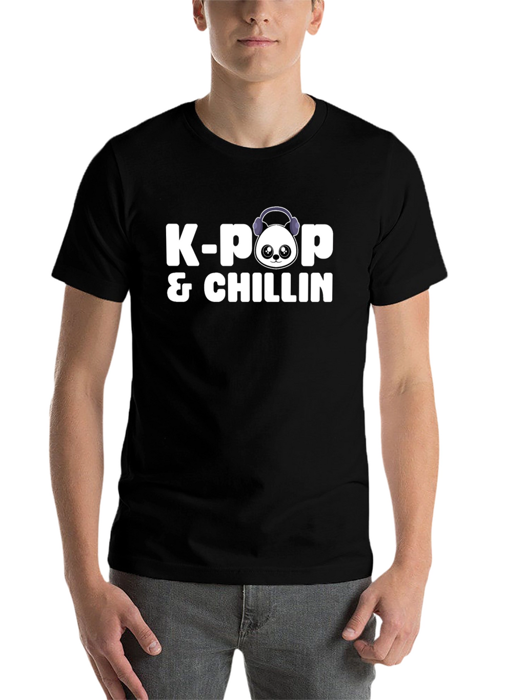 K-Pop & Chillin Black Graphic Tee