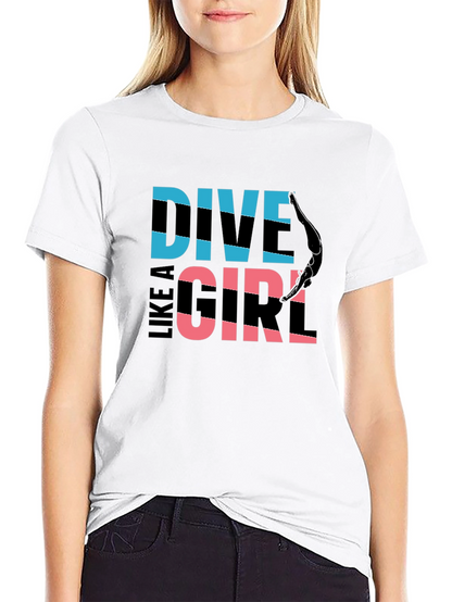 Dive Like a Girl Graphic T-Shirt