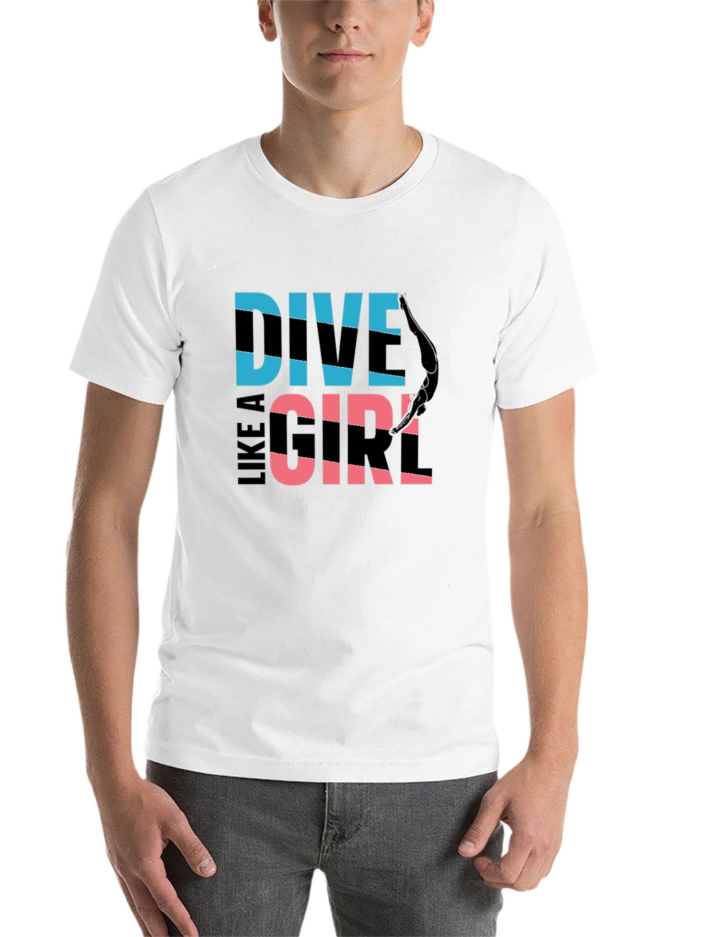 Dive Like a Girl Graphic T-Shirt