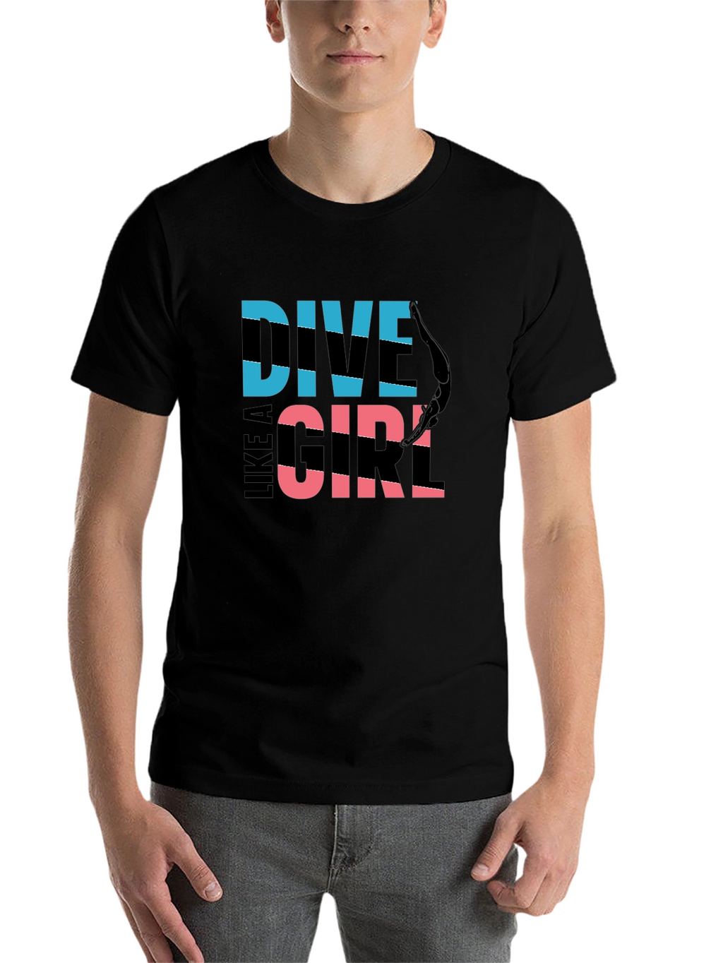 Dive Like a Girl Graphic T-Shirt
