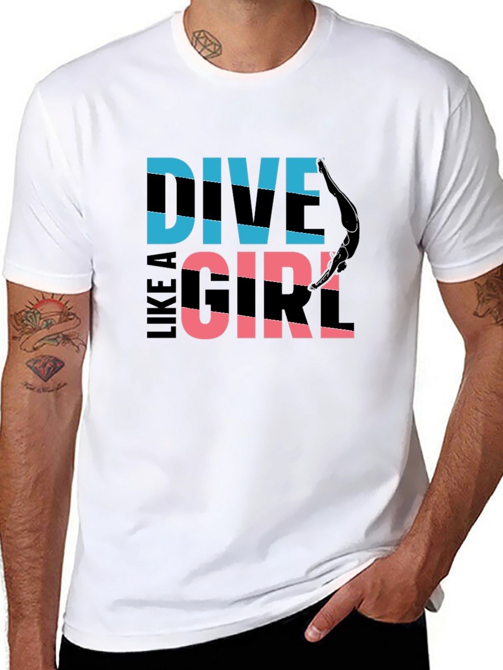 Dive Like a Girl Graphic T-Shirt