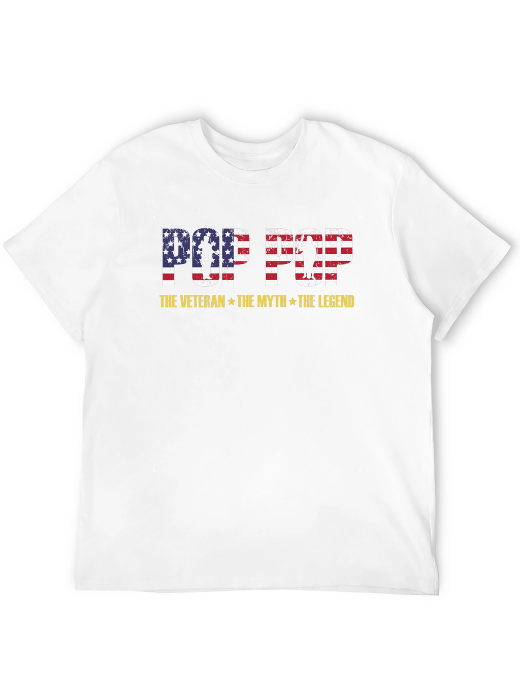 Pop Pop Veteran T-Shirt - The Myth The Legend