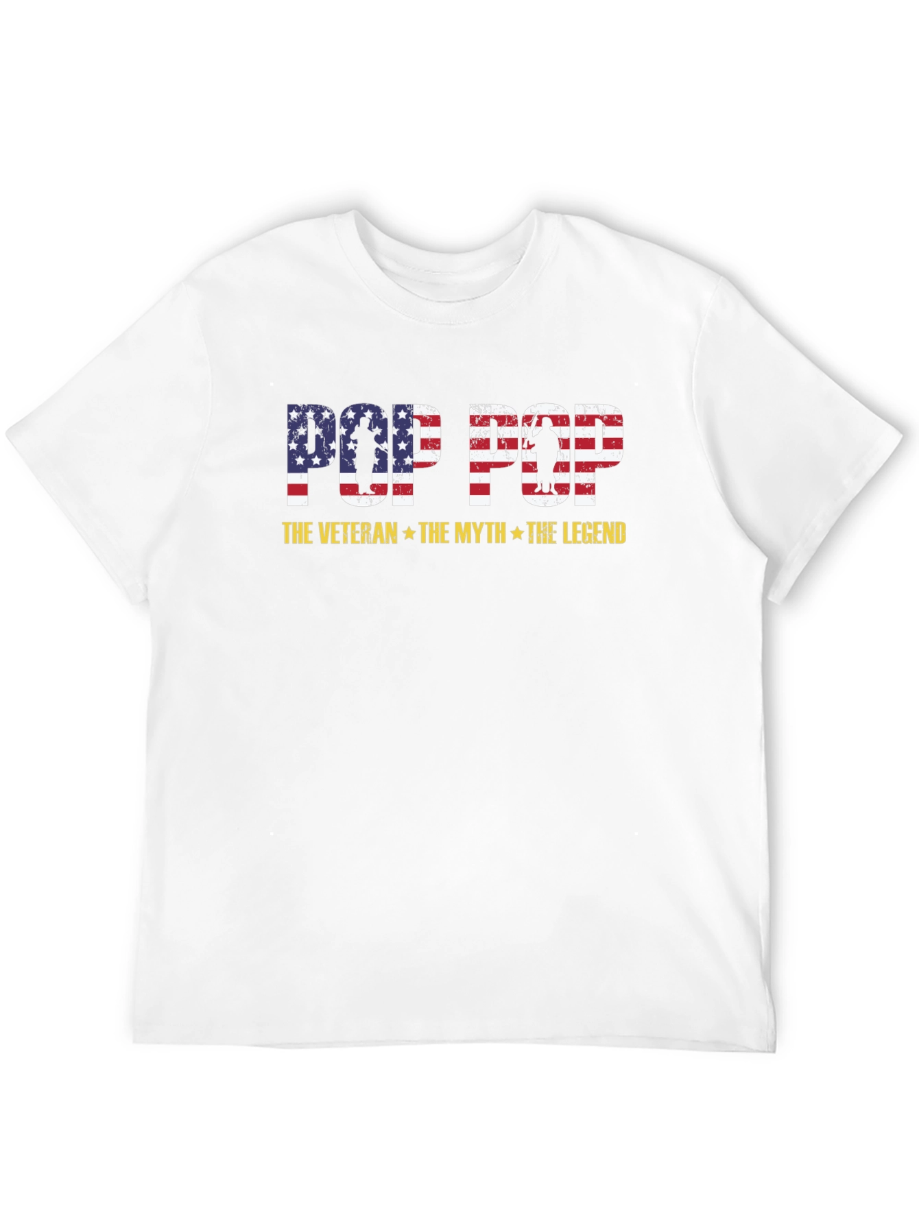 Pop Pop Veteran T-Shirt - The Myth The Legend